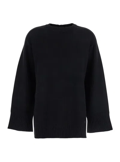 Loulou De Saison Safi Lds Long Sweater In Black
