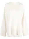 Loulou De Saison "safi" Lds Long Sweater Clothing In White