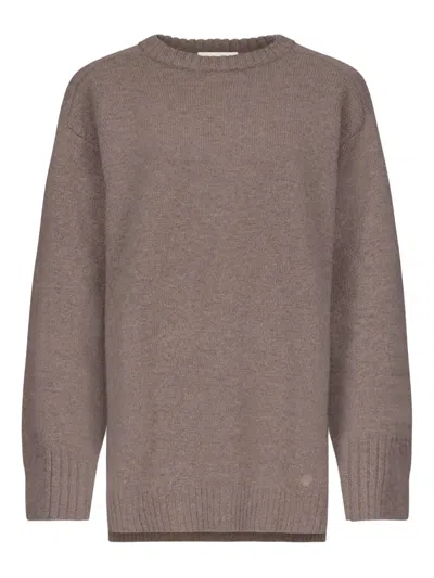 Loulou De Saison Safi Lds Round-neck Sweater In Neutral