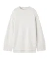 Loulou De Saison Safi Wool And Cashmere-blend Sweater In White
