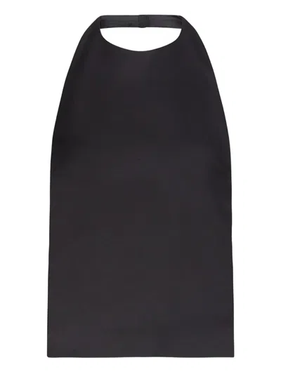 Loulou De Saison Sami Halter-neck Top In Black