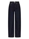 Loulou De Saison Samur Five-pocket Logo-patch Jeans In Blue