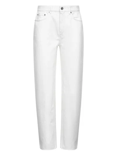 Loulou De Saison Samur White Jean Pants In Ivory