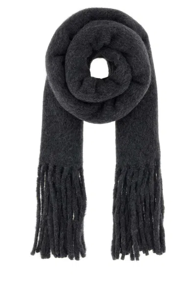 Loulou De Saison Santo Large Soft Scarf In Black
