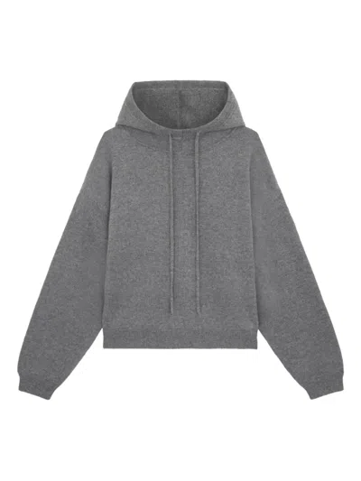 Loulou De Saison Sarla Cashmere Hoodie In Gray
