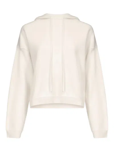 Loulou De Saison Sarla Lds Cashmere Hoodie In White