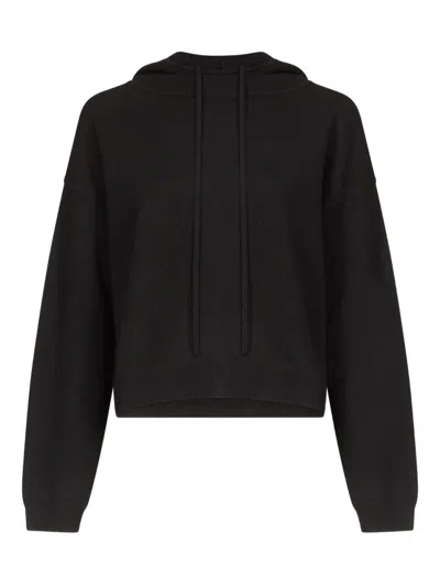 Loulou De Saison Sarla Lds Hooded Top In Black