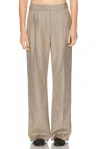 Loulou De Saison Virgin Wool Straight Trousers In Neutral