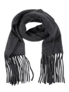 Loulou De Saison Santo Fringed Scarf In Gray