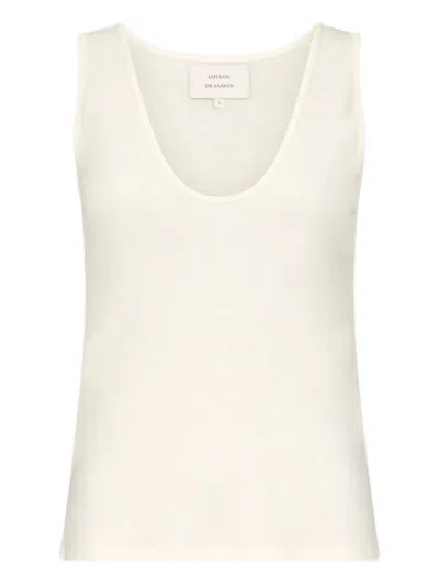 Loulou De Saison Scoop-neckline Tank Top In Neutral