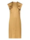 Loulou De Saison Seena Midi Dress In Brown