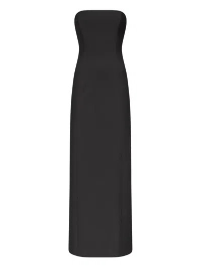 Loulou De Saison Shilo Bustier Midi Dress In Black