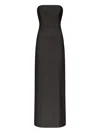 Loulou De Saison Shilo Strapless Bustier Midi Dress In Gray