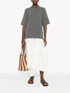 Loulou De Saison Black Wool Blend T-shirt In Gray