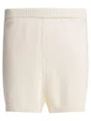 Loulou De Saison Cotton Crochet Shorts In White
