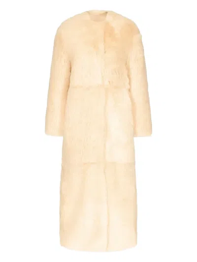 Loulou De Saison Siba Panelled Coat In Neutral