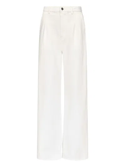 Loulou De Saison Side-pockets Wide-leg Jeans In White