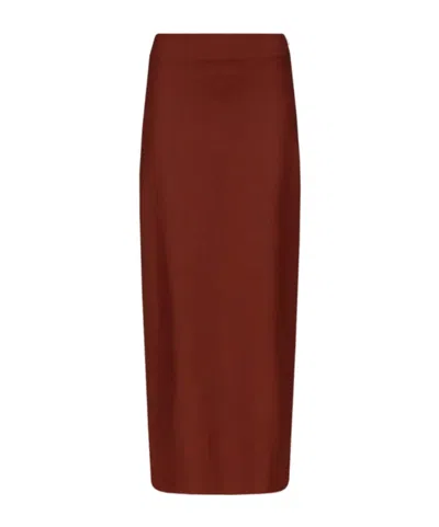 LOULOU DE SAISON SIDE SLIT PENCIL SKIRT
