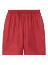 Loulou De Saison Zinia Silk-twill Shorts In Rot