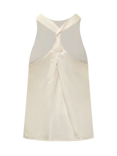 Loulou De Saison Silk Top For Spring/summer 2025 In Ivory