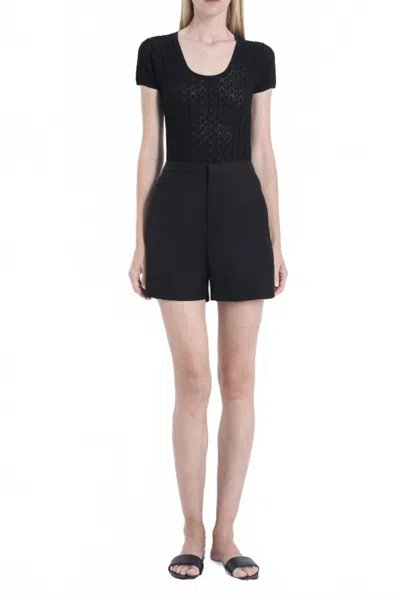 Loulou De Saison Simai Tailored Mini Short In Black