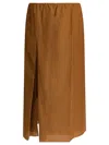 Loulou De Saison Carmen Cotton And Silk-blend Voile Midi Skirt