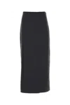 Loulou De Saison Back-vent Long Pencil Skirt In Gray