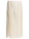 Loulou De Saison Carmen Gathered Maxi Cotton-silk Skirt In White