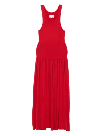Loulou De Saison Sleeveless Maxi Dress In Red