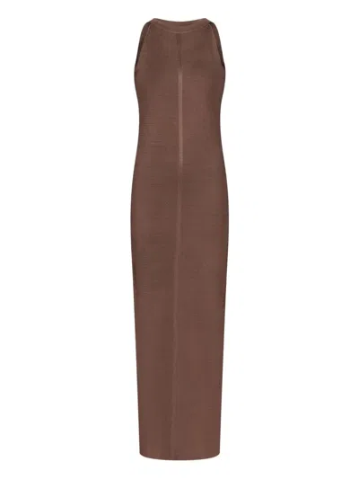 Loulou De Saison Sm Pablo Brown Knit Dress