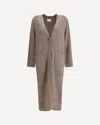 Loulou De Saison Smet Knit Wool-blend Maxi Cardigan In Sand