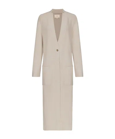 Loulou De Saison Smet Maxi Knit Cardigan In White