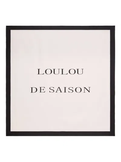 Loulou De Saison Square-shape Scarf In Neutral