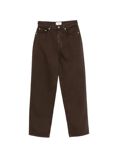 Loulou De Saison Straight-leg Jeans In Brown