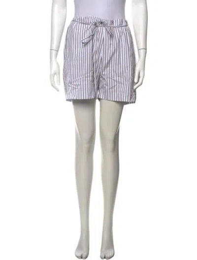 Pre-owned Loulou De Saison Striped Mini Shorts W/ Tags In Multicolor