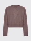 Loulou De Saison Bruzzi Lds Taupe Melange Sweater In Brown
