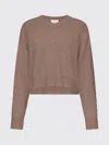 Loulou De Saison Anzor Lds V-neck Ribbed-detail Sweater In Brown