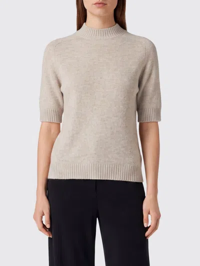 Loulou De Saison Sweater Woman Color Beige In Blue