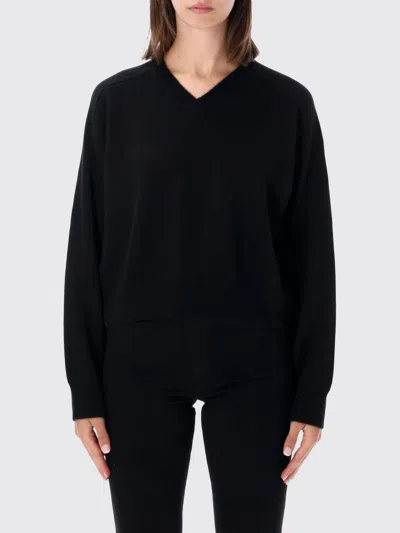 Loulou De Saison Anzor Lds V-neck Ribbed-trim Sweater In Black