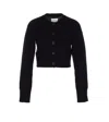 Loulou De Saison Black Aidar Lds Cashmere Blend Cardigan In Black