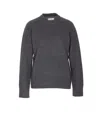 Loulou De Saison Crew-neck Cashmere Sweater In Gray