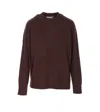 Loulou De Saison Baltra Ribbed-neck Sweater In Brown