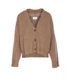 Loulou De Saison Button-front Ribbed Cardigan In Multi