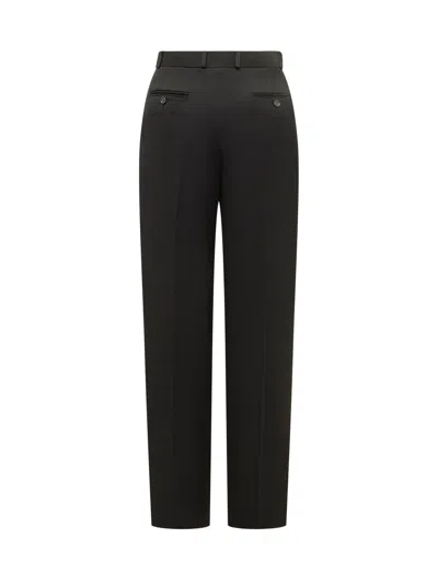 Loulou De Saison Tailored Pants With Pinches In Black