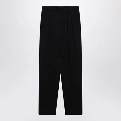 Loulou De Saison Tailored Wool-blend Trousers In Black