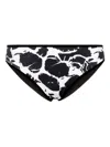 Loulou De Saison Taula Abstract-print Bikini Bottoms In Black