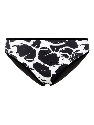 Loulou De Saison Taula Abstract-print Bikini Bottoms In Black
