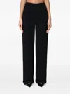 Loulou De Saison Textured Side-pocket Trousers In Black