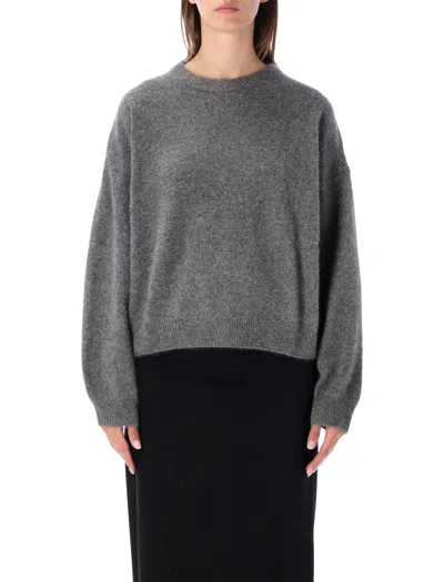 Loulou De Saison The Loulou Of Saison Relaxed Crewneck Sweater In Animal Print