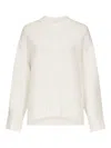 Loulou De Saison Tino Loose Fit Sweater Clothing In White